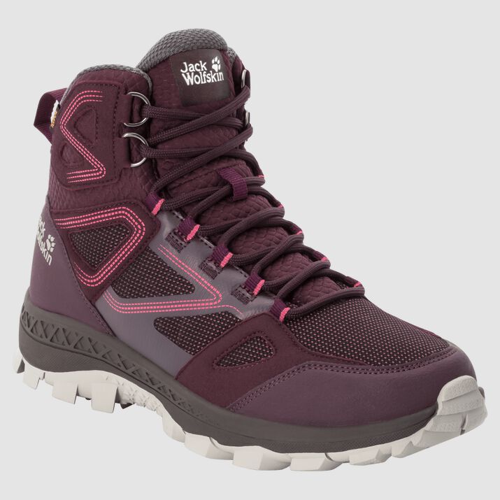 Botas Senderismo Jack Wolfskin Downhill Texapore Mid Mujer Vino/Rosas Mexico-1158697